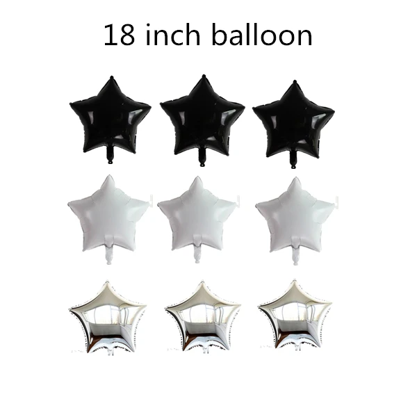 Черный серебряный с надписью на день рождения латексный шар черный Фотофон для