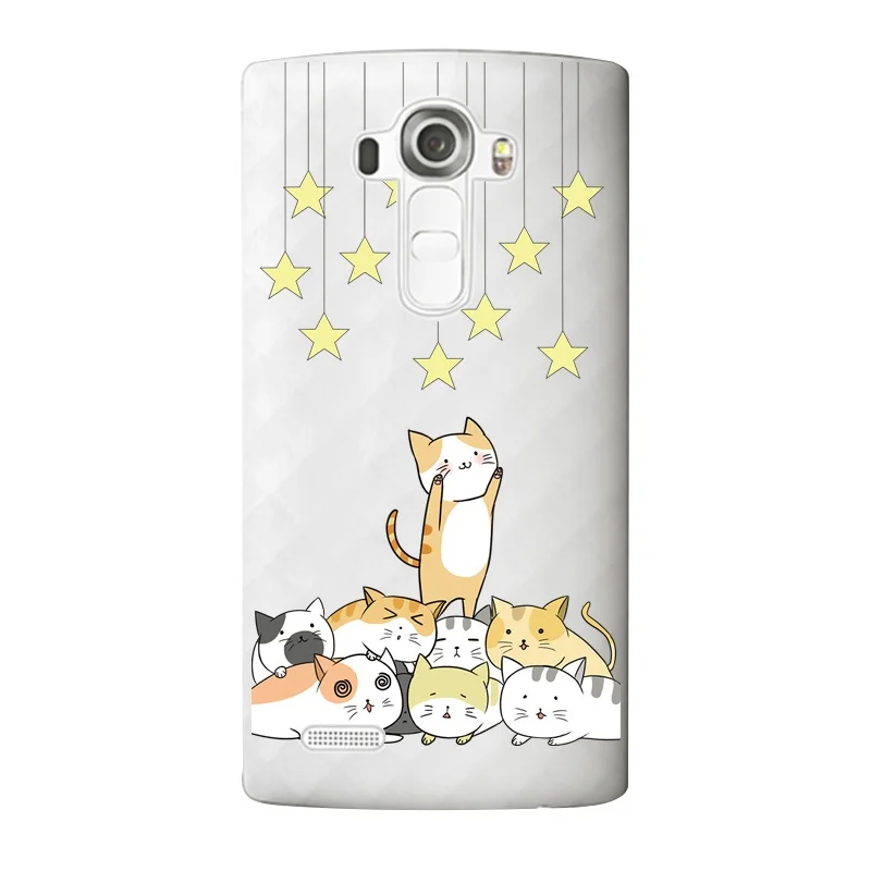 Sea Soft Clear TPU Phone Case For LG G3 G4 G5 V10 K3 K4 K5 K8 K10 2017 Google Cat Flora Printed Coque Cover Free Shipping | Мобильные