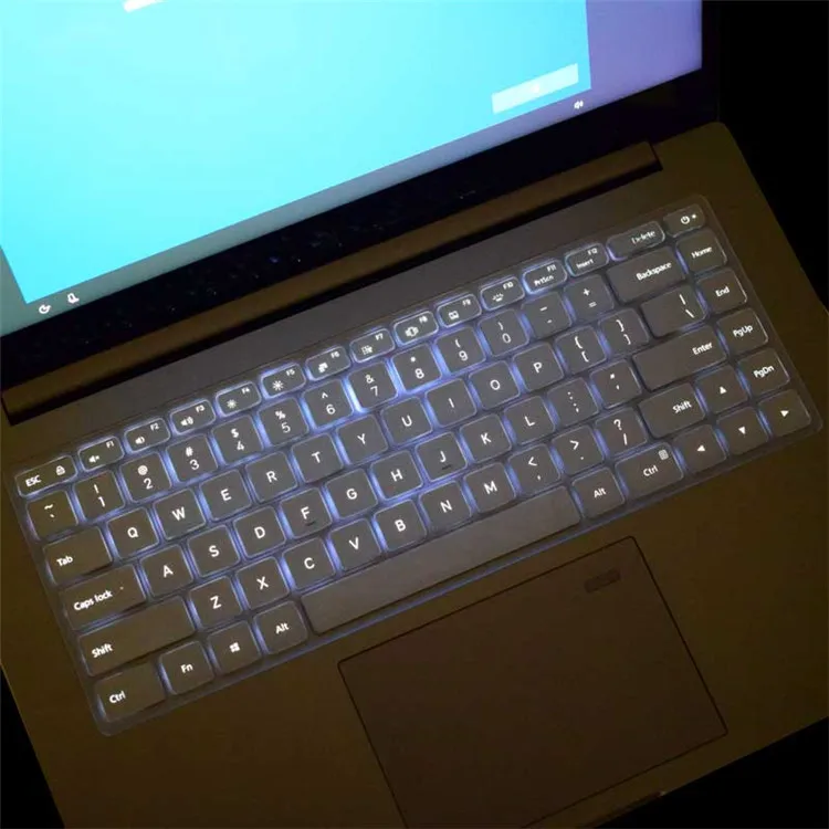 Sliver Цветной прозрачный ТПУ силиконовый чехол для клавиатуры для Xiaomi Mi notebook Air Pro 15,6 дюймов Клавиатура для ноутбука - Цвет: Sliver