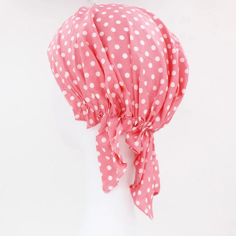 ALTOBEFUN Dots женские банданы женские сельские кепки s Girl хип-хоп Эластичный Тюрбан Кепка женское украшение на голову химиотерапия шляпа полиэстер BD006