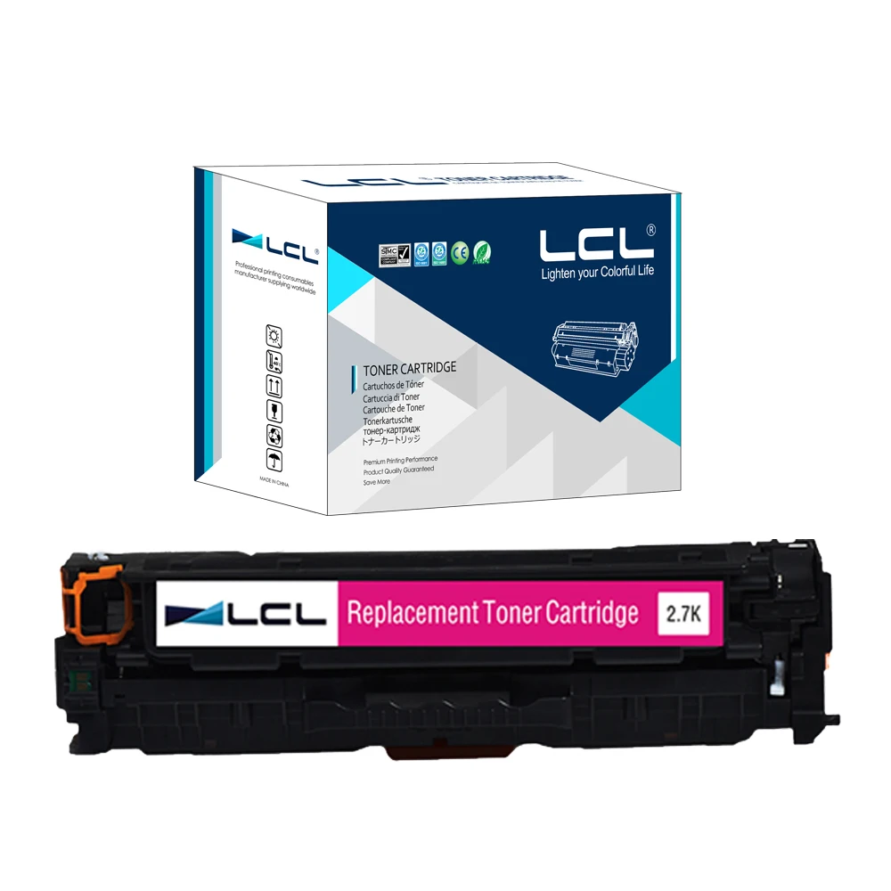 Тонер картридж LCL 312X 312A CF380X CF380A CF381A CF382A CF383A (4 упаковки) совместимый с HP Color LaserJet Pro