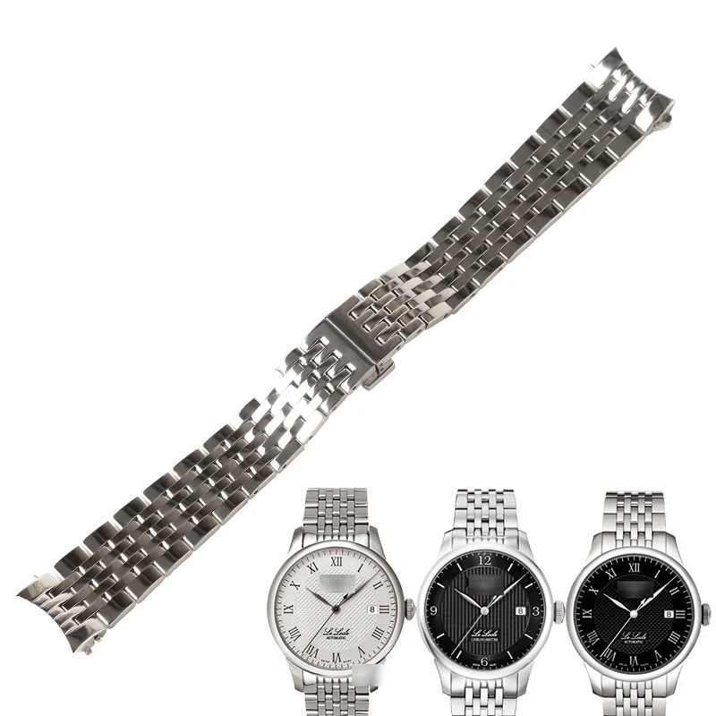 Ремешок WENTULA для часов tissot T41 LE LOCLE автоматический из нержавеющей стали однотонный