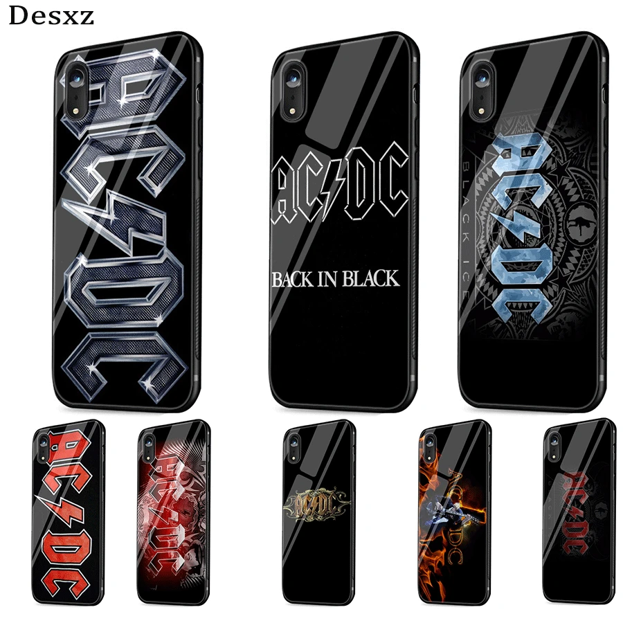 Ac Dc черный лед тяжелый металл музыка ТПУ чехол для iPhone 11 Pro XR X XS Max 5 5S 6 6s 7 8 Plus Защита