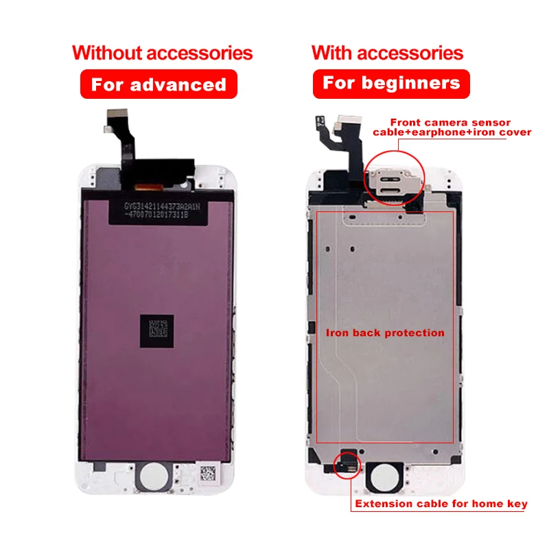 ЖК дисплей экран для iphone 5 5g 5S 5c дигитайзер Сменный Набор + аксессуар наушники