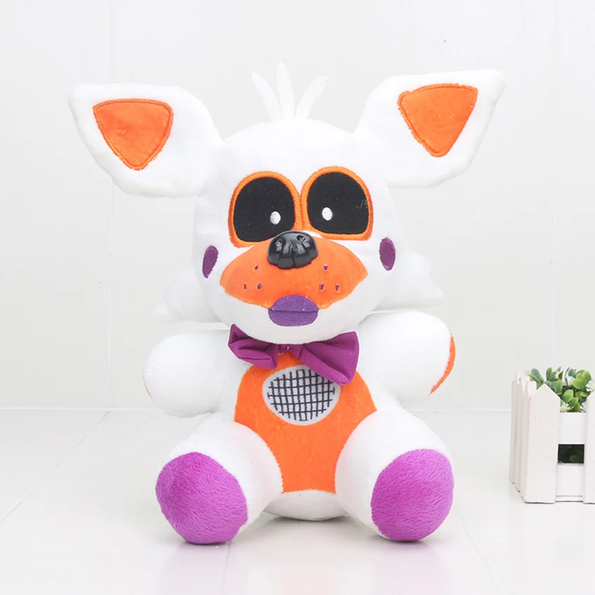 10 ''25 см пять ночей у Фредди 4 FNAF медведь Фредди фазбер плюшевые игрушки кукла пять ночей у Фредди фигурка игрушки - Цвет: orangefoxy 25cm