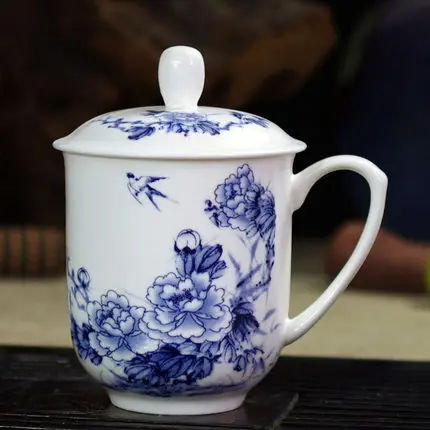 Чашка с крышкой из стеклокерамики, фарфоровая чашка из костяного фарфора, личные офисные встречи