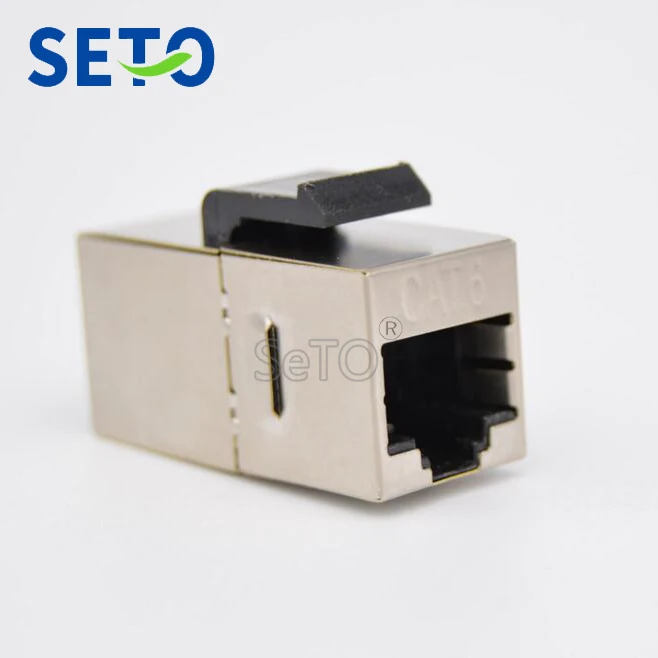 Сетевая сеть SeTo Gigabit Shield RJ45 Cat6 модуль Lan разъем Keystone для розетки настенной