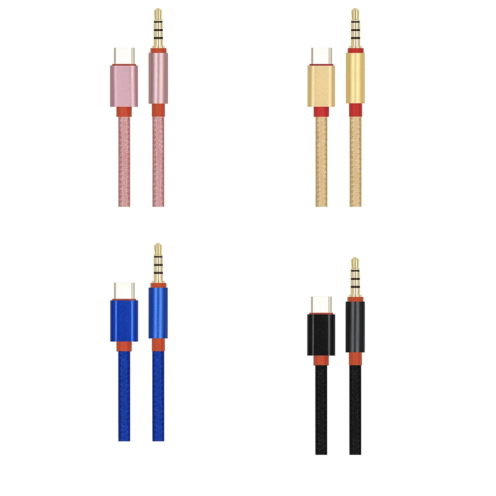 Тип C аудио кабель USB Type для подключения к 3 5 мм разъем ко входу AUX аудиосистемы