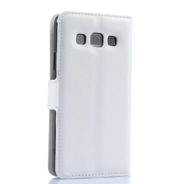 for Samsung Galaxy A3 A3000 SM A300 Flip Leather Case Wallet Card Stent Cases Lichee Pattern Cover black 3000 | Мобильные телефоны