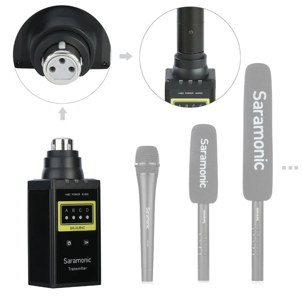 Saramonic WM4CB Профессиональный портативный VHF беспроводной передатчик и приемник для