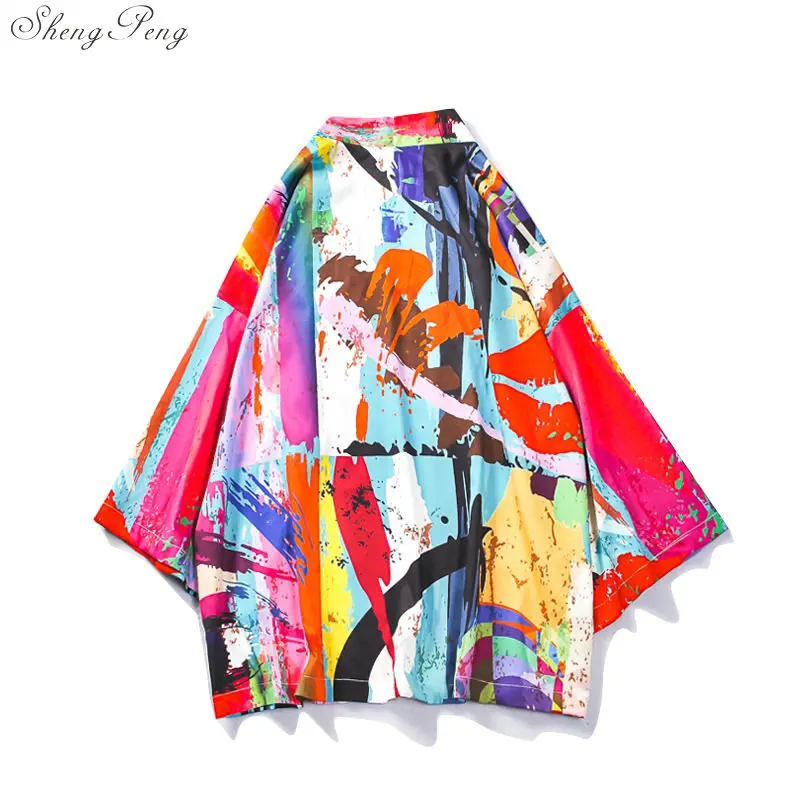 Японское кимоно мужской кардиган рубашка блузка yukata мужская одежда haori obi