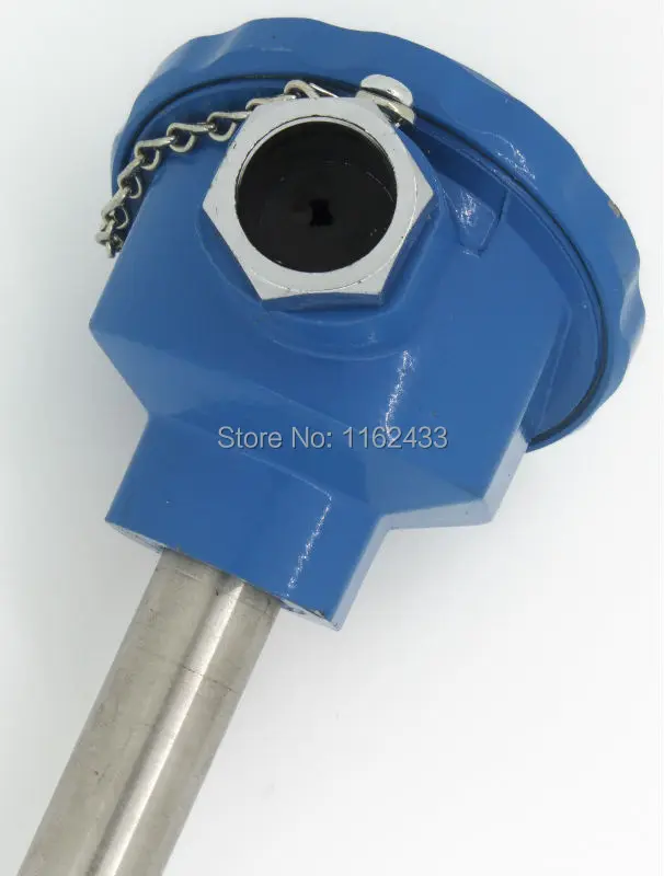 Датчик температуры термопары типа K с Броневой головкой 450 мм 0-800C на короткий срок