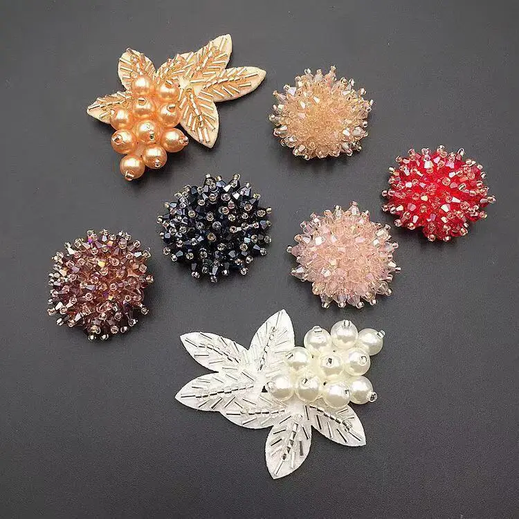 

Бусины ручной работы с блестками, 10 шт.