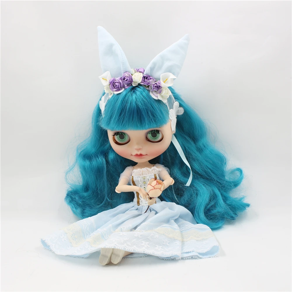 DBS 1/6 blyth кукла ледяная Кукла одежда розовое и голубое длинное платье с головным
