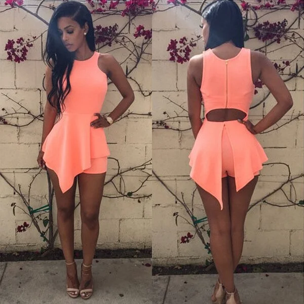 Модные женские туфли летние пляжные рукавов Сексуальная Bodycon Повседневное