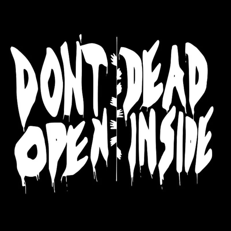 14 см * 11 Ходячие мертвецы не открываются внутри модная виниловая наклейка