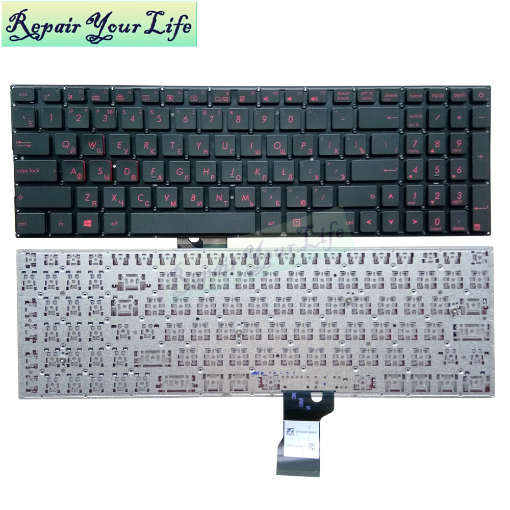 Ремонт You Life N501 G501 RU Клавиатура для ноутбука ASUS N501JW UX501JW 0KNB0-662E00 9Z. N8SBQ. M0R AEBK5702010