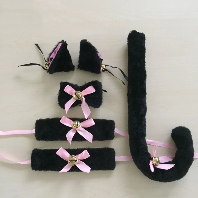 Лолита платье горничной аксессуары к костюму для Косплей кошачьи уши