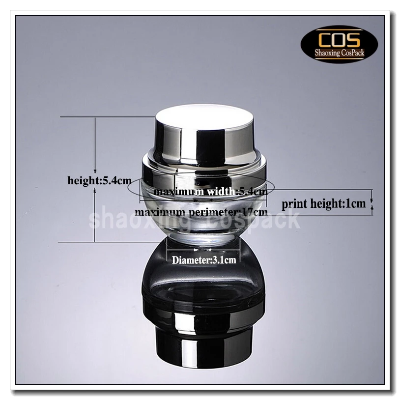 JGX40-20ml пустой красный стеклянные банки оптом роскошный стеклянных контейнеров