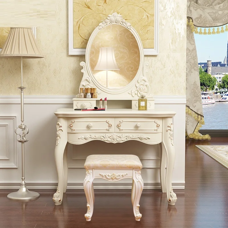 Туалетный столик для Coiffeuse Avec Miroir Toaletka Dormitorio Makeup Vanity Aparador Настольный корейский кварто мебель для спальни Penteadeira - Цвет: Version J