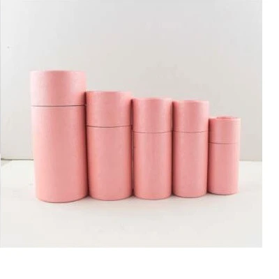 Pink color 50 шт./лот, косметическая бутылка, Внешняя упаковка, крафт-бумага, банка, трубка, цилиндрические жесткие картонные коробки, эфирные масла, трубка, посылка - Цвет: Pink color