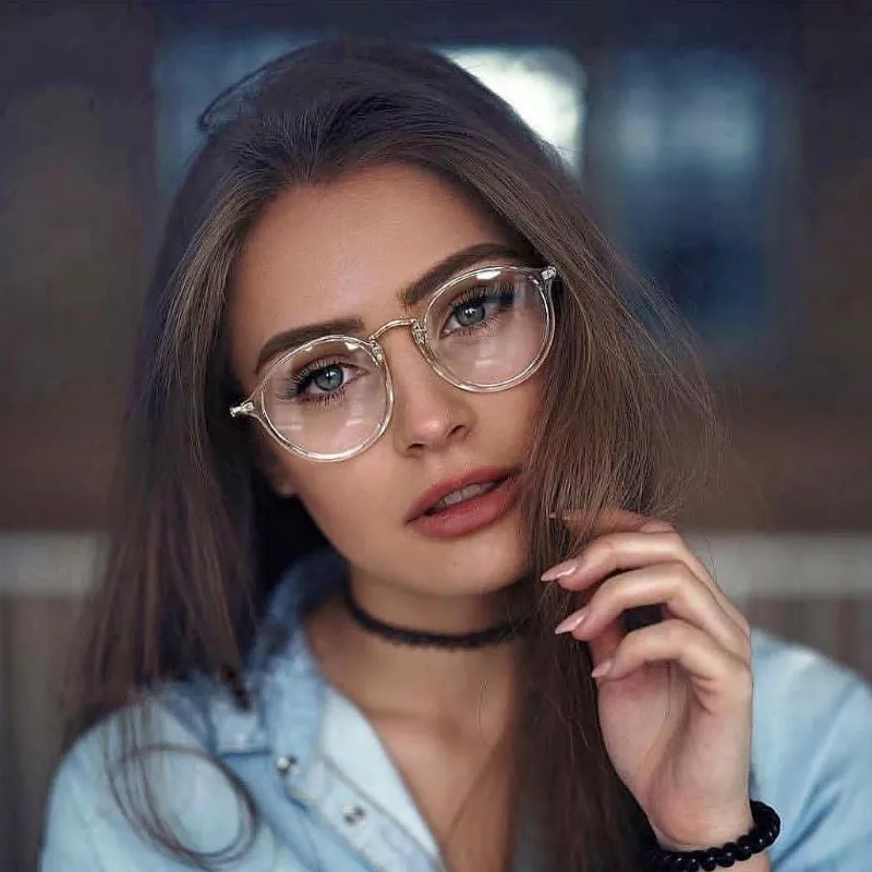Модные прозрачные круглые очки, прозрачная оправа, женские очки, очки для близорукости, мужские очки, оправа для умников, оптические оправы, прозрачные