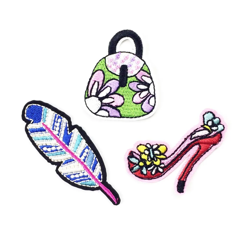 Смешанная вышивка аппликация для одежды утюжок на патчи Железный На стикерах