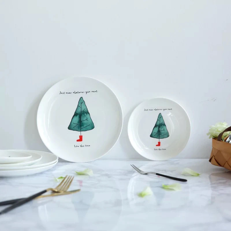 Керамическая тарелка в виде кактуса 8 дюймов домашняя посуда кухонная торт