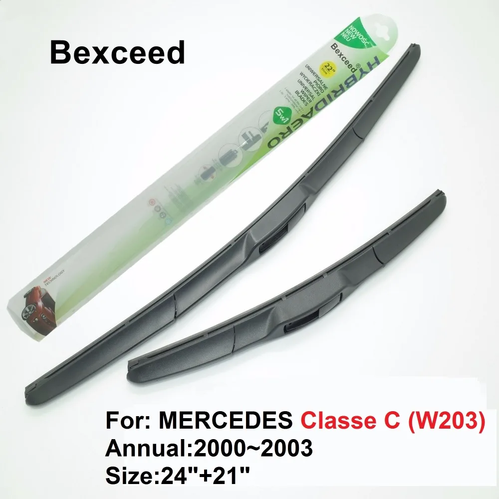 

Hybrid Rubber Wipers Blade For MERCEDES Classe C (w203) 24"+21" Car Windshield Windscreen 2000 2001 2002 2003