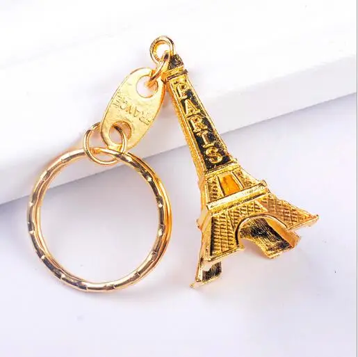 Винтажные металлические брелки в стиле ретро с Парижской Эйфелевой башней для