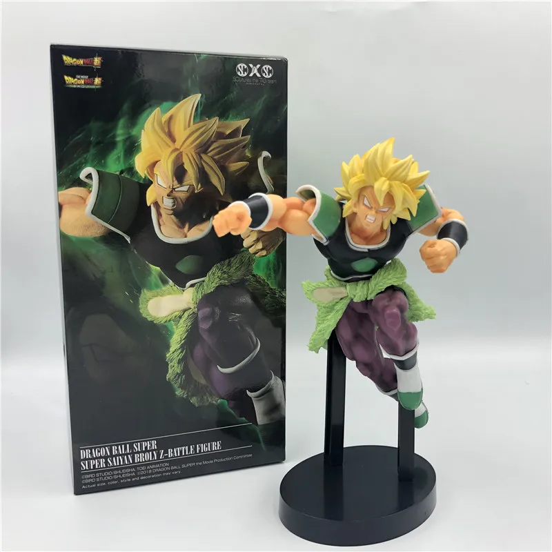 Dragon Ball Z Super Broly Movie Ver. Зеленые волосы против Гоку броли Супер Saiyan боевой формы ПВХ Фигурки Модель DBZ 24 см
