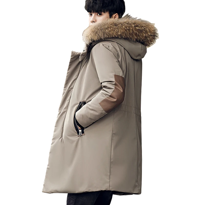 90% утиный пух куртки пальто мужские толстые теплые зимние для 30 из мягкой ткани