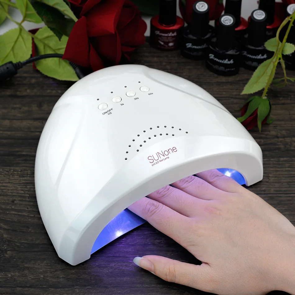 48 Вт Cabine светодиодный 30 s LMAPs для ногтей SUN ONE Сушилка УФ лампа всех ледяная солнце