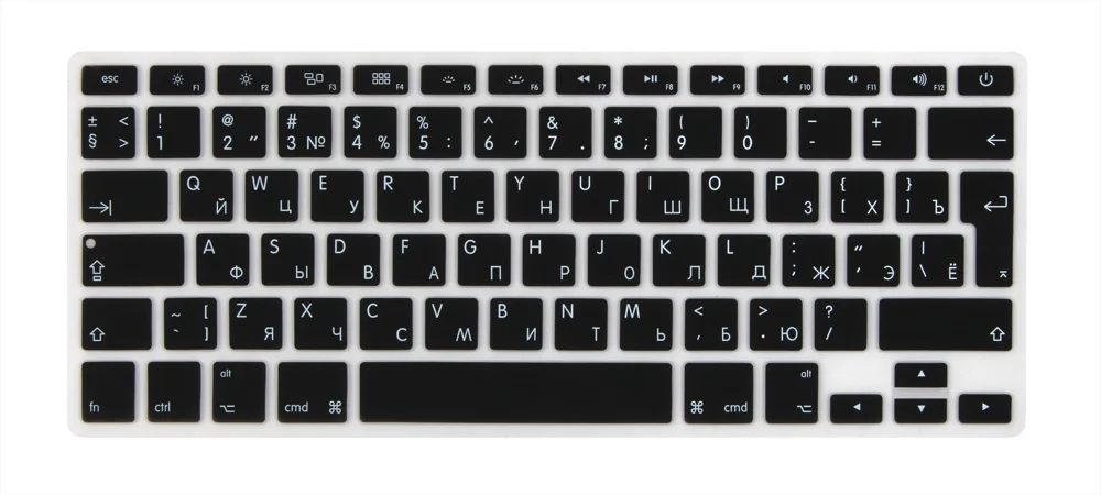 Чехол для клавиатуры с русским евро входом Mid 2009-Mid 2015 MacBook Pro 13 15 дюймов Retina/CD ROM A1502