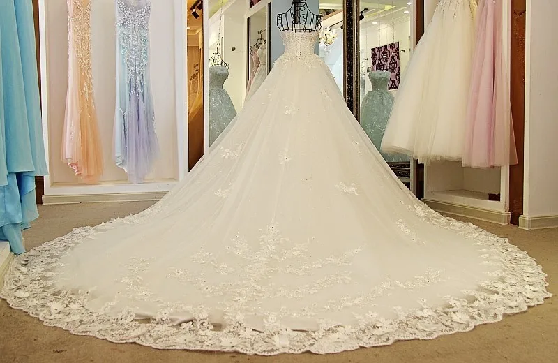 LS69650 2018 vintage свадебное платье бальное без бретелек кружево аппликация кружева