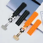 Ремешок Женский из натурального каучука, водонепроницаемый спортивный силиконовый браслет 25 х17 мм для Hublot