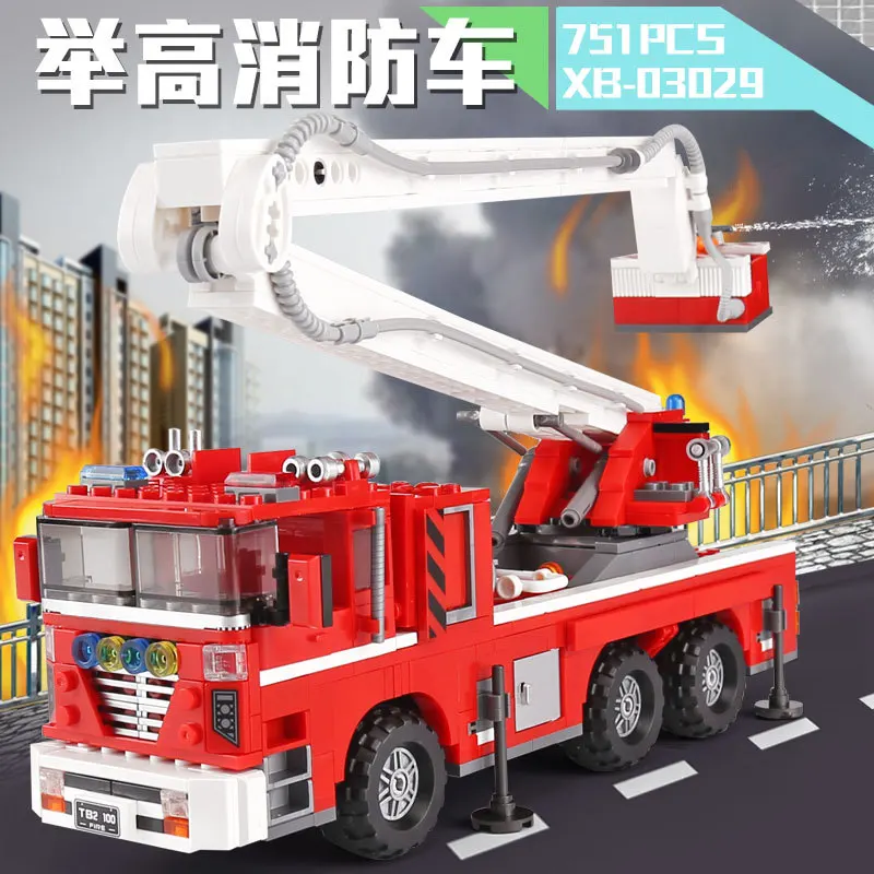 Новая серия Xingbao City подъемная пожарная модель грузового автомобиля строительные
