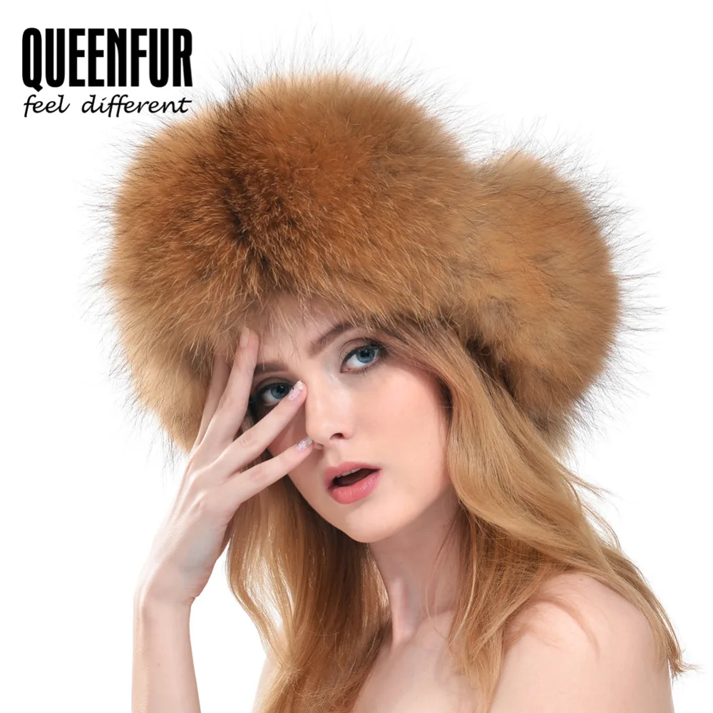 Новинка 2017 года качество Шапки натуральная лиса Мех животных шапка с помпонами Hat