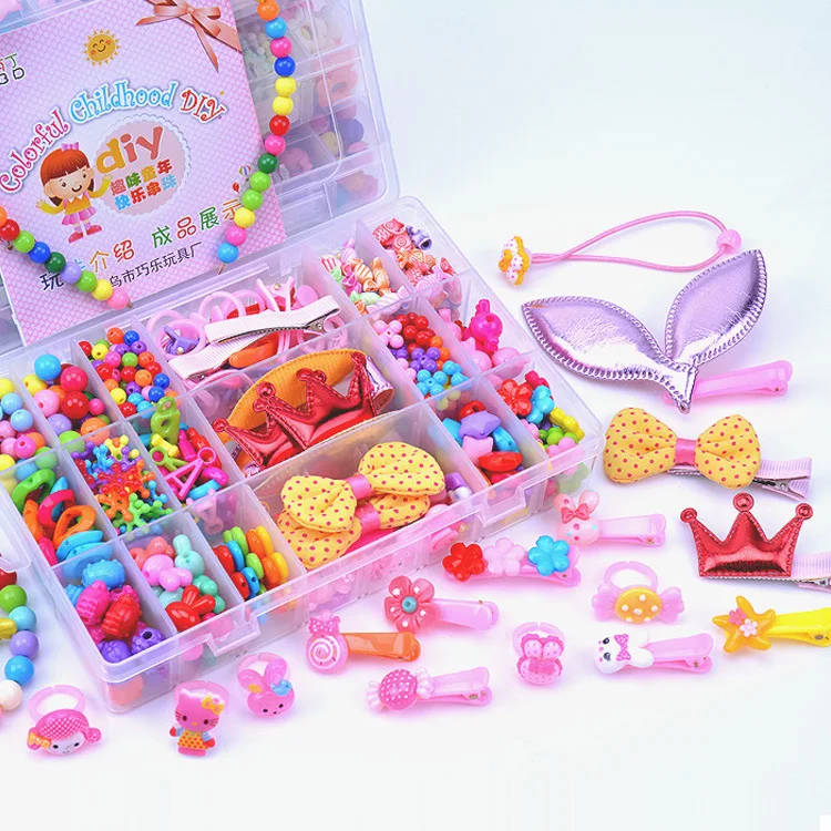 

Large 24 Grid Diy Children Beads Toy Arts Crafts DIY Toys Girls Toy Jewelry and Beauty Toys For Fingers