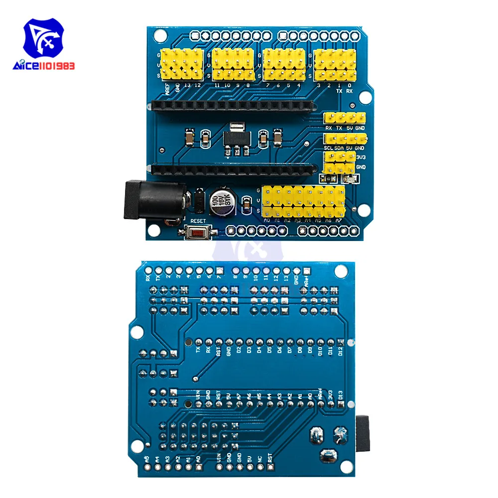 NANO I/O IO датчик расширения щит модуль для Arduino UNO R3 Nano V3.0 3,0 контроллер совместимая плата IEC PWM интерфейс 3,3 В