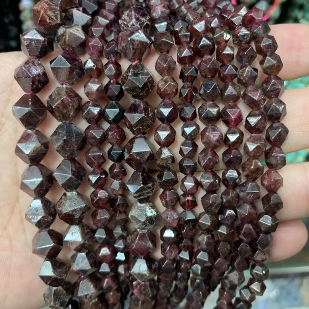 Бусины Из Натурального граната бусины из натурального драгоценного камня
