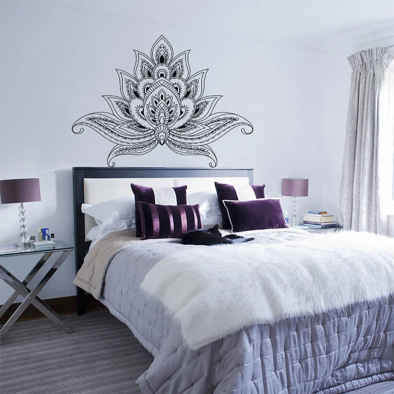 Креативный постер Lotus Boho в богемном стиле индийская богемная стена Yaga мандалы