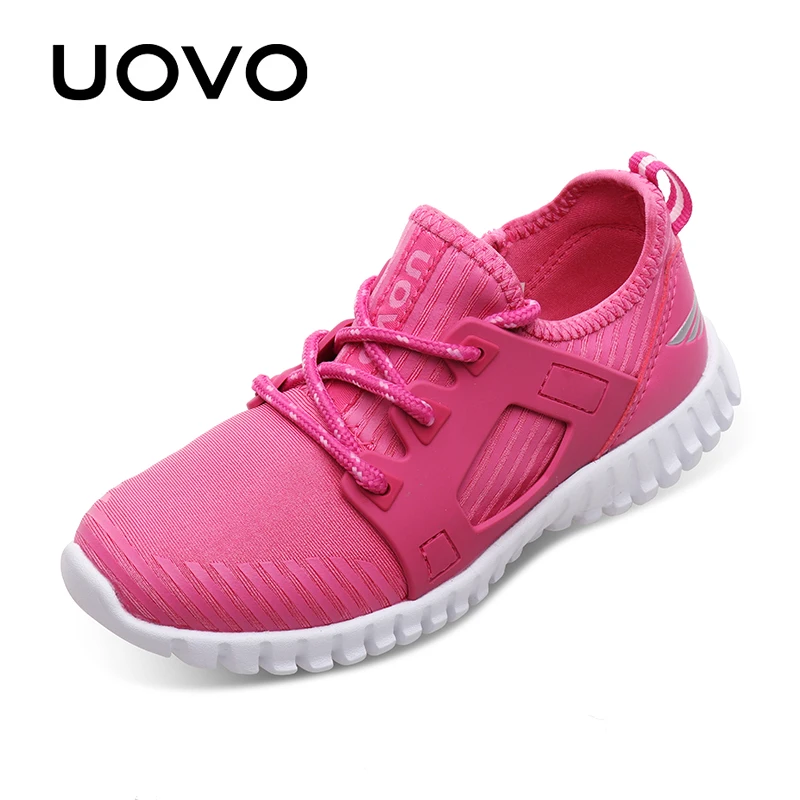 Новые Детские стильные кроссовки UOVO светильник кие удобные на шнуровке для