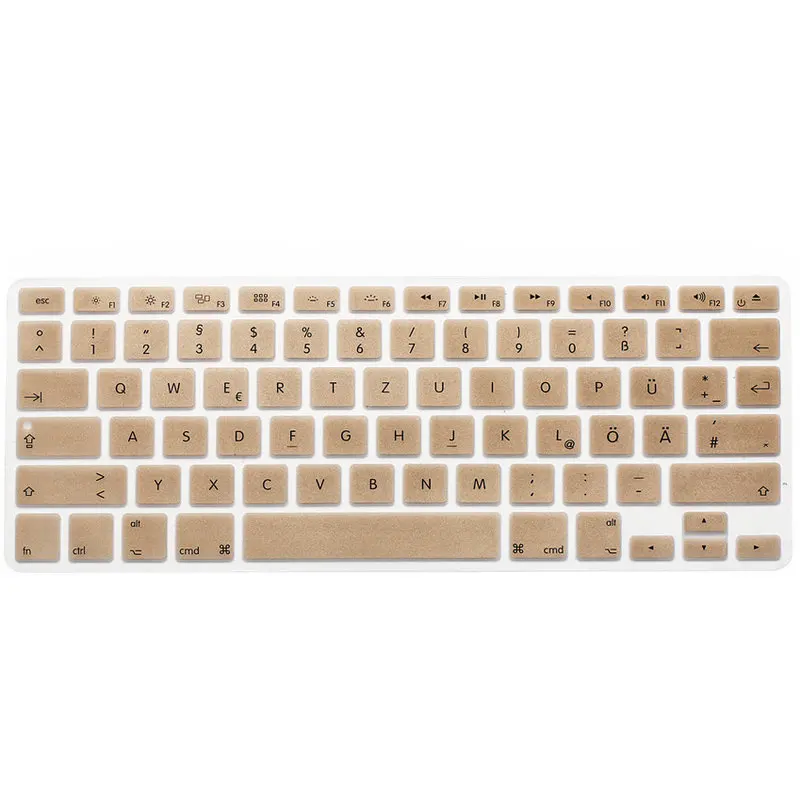 US Layout German Keyboard Cover Protector (100pcs) for Macbook Air Pro Retina 13&quot 15&quot 17&quot Laptop Skin Covers Mac book QWERTZ |