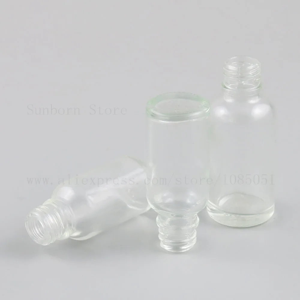 Прозрачная стеклянная бутылка для эфирного масла 15 шт. многоразовые бутылки