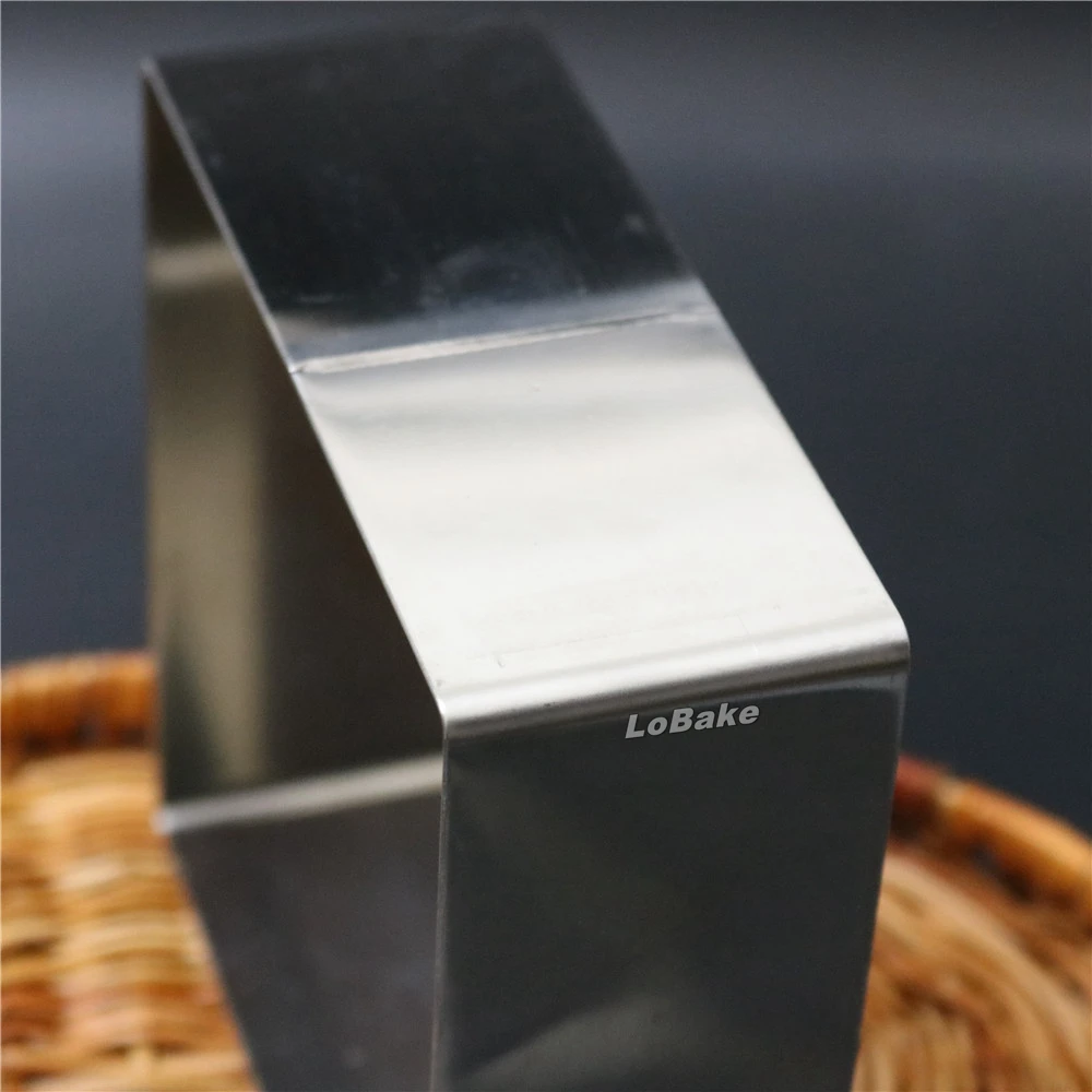 7 inches square shape stainless steel mousse molds cheese chocolate mold fondant moldes para reposteria sugarcraft cooking tools | Дом и сад