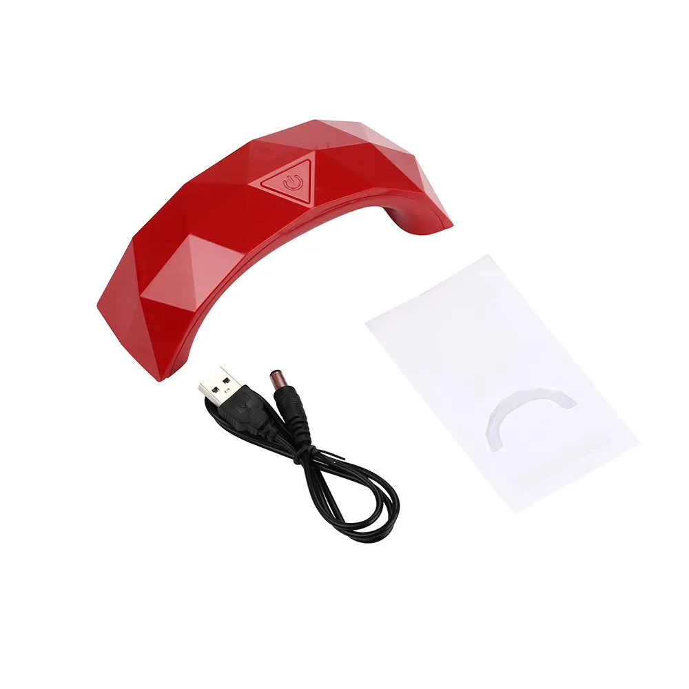 HUAMIANLI Профессиональный красный USB 9 Вт УФ лампа для ногтей Сушилка Гель маникюра с