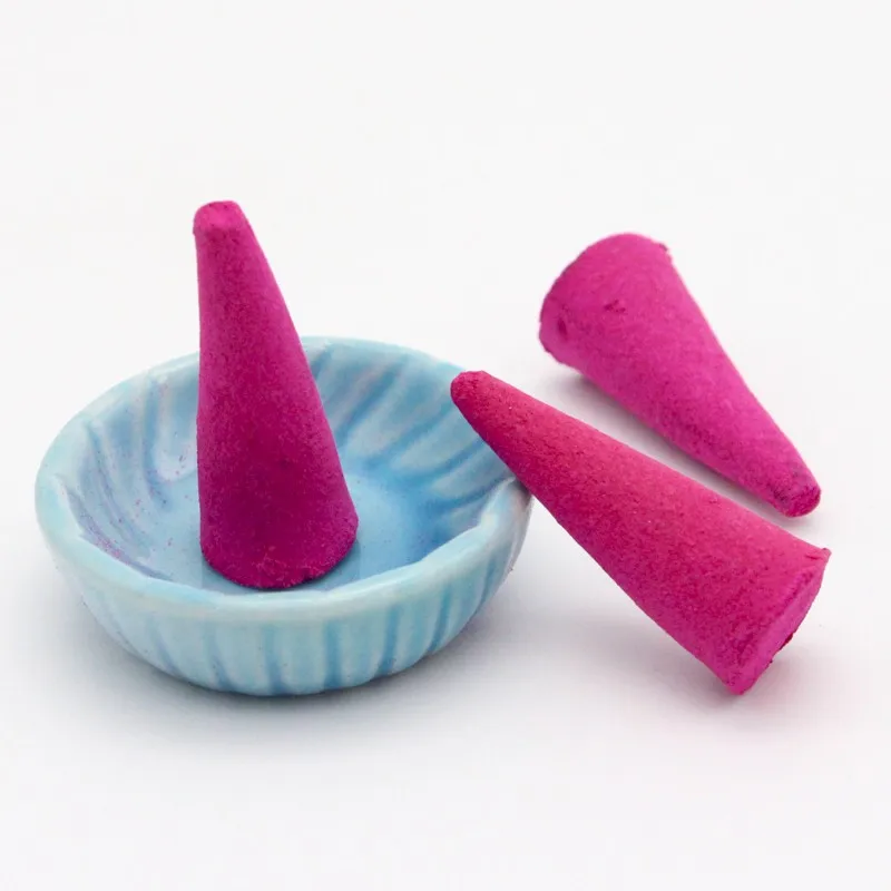 1 кор./лот(Approx25-30pcs) 1,2*3 см благовоние для пагоды натуральные ароматические палочки Роза нюха башня сандалового дерева специй C0806