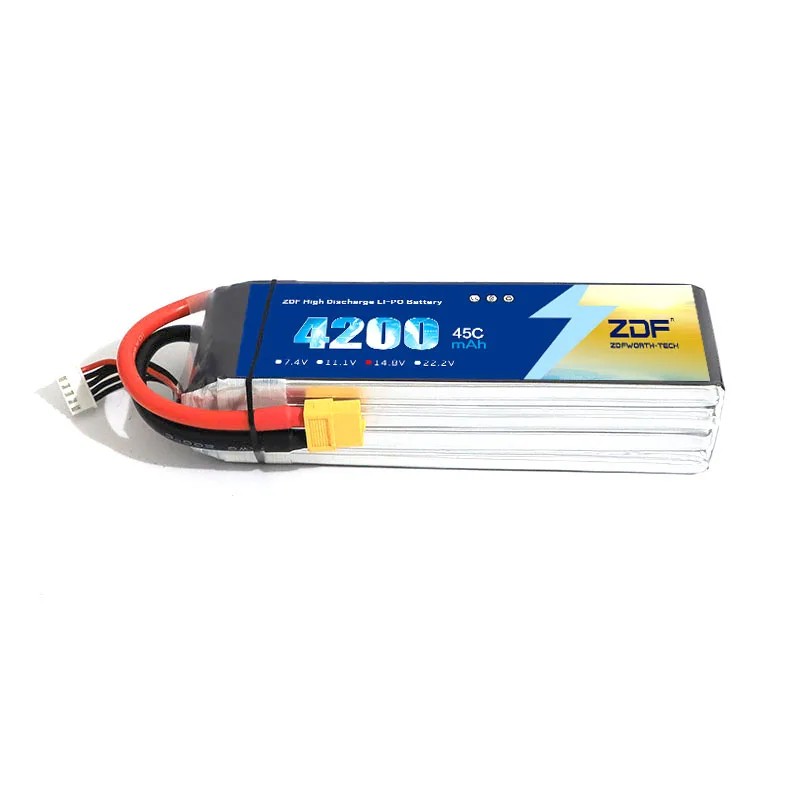 Аккумулятор ZDF 4S Lipo 14 8 в 4200 мАч 45C Max 90C аккумулятор Akku для вертолета Airpalane лодки