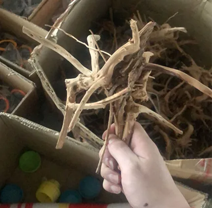 Натуральное дерево ствол driftwwood аквариум рептилия цилиндр изготовления корней растение дерево украшения орнамент(размер L